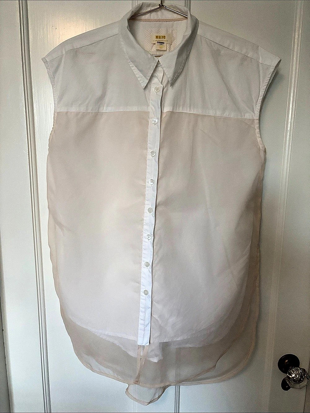 Maeve White Button Down Shirt Size XS